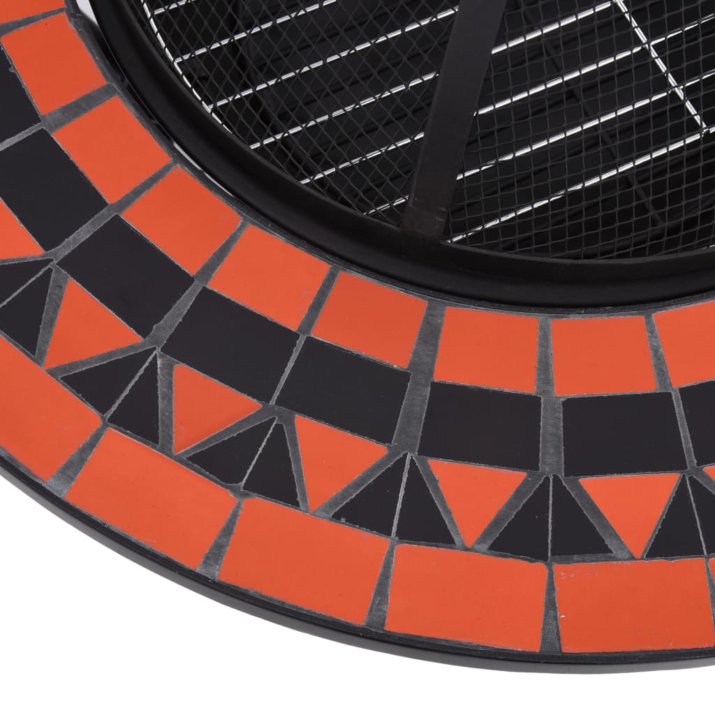 Vuurtafel Mozaïek 68 Cm Keramiek Kleurig En