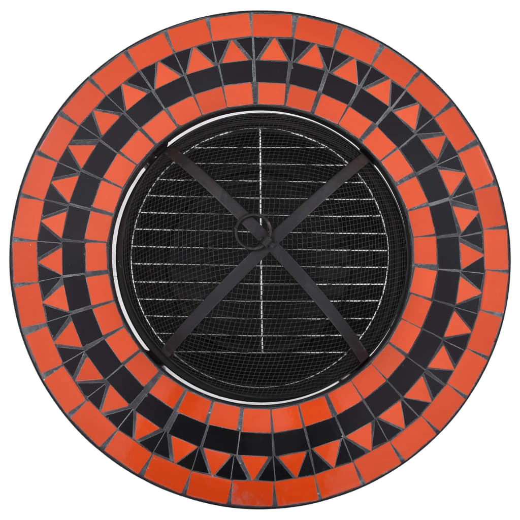Vuurtafel Mozaïek 68 Cm Keramiek Kleurig En