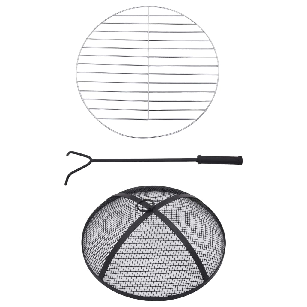 Vuurtafel Mozaïek 68 Cm Keramiek Kleurig En