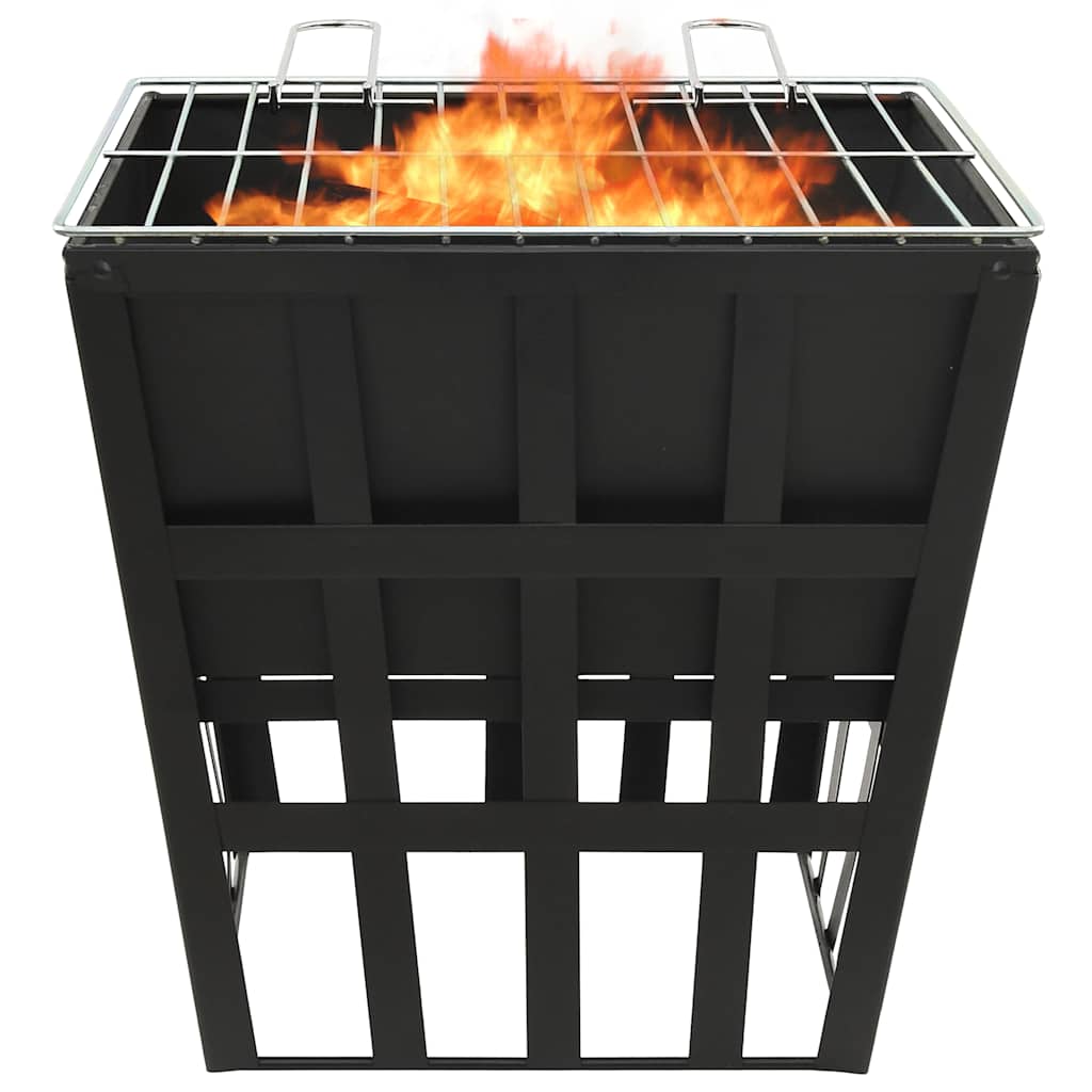 Vuurplaats En Barbecue 2-In-1 34X34X48 Cm Staal