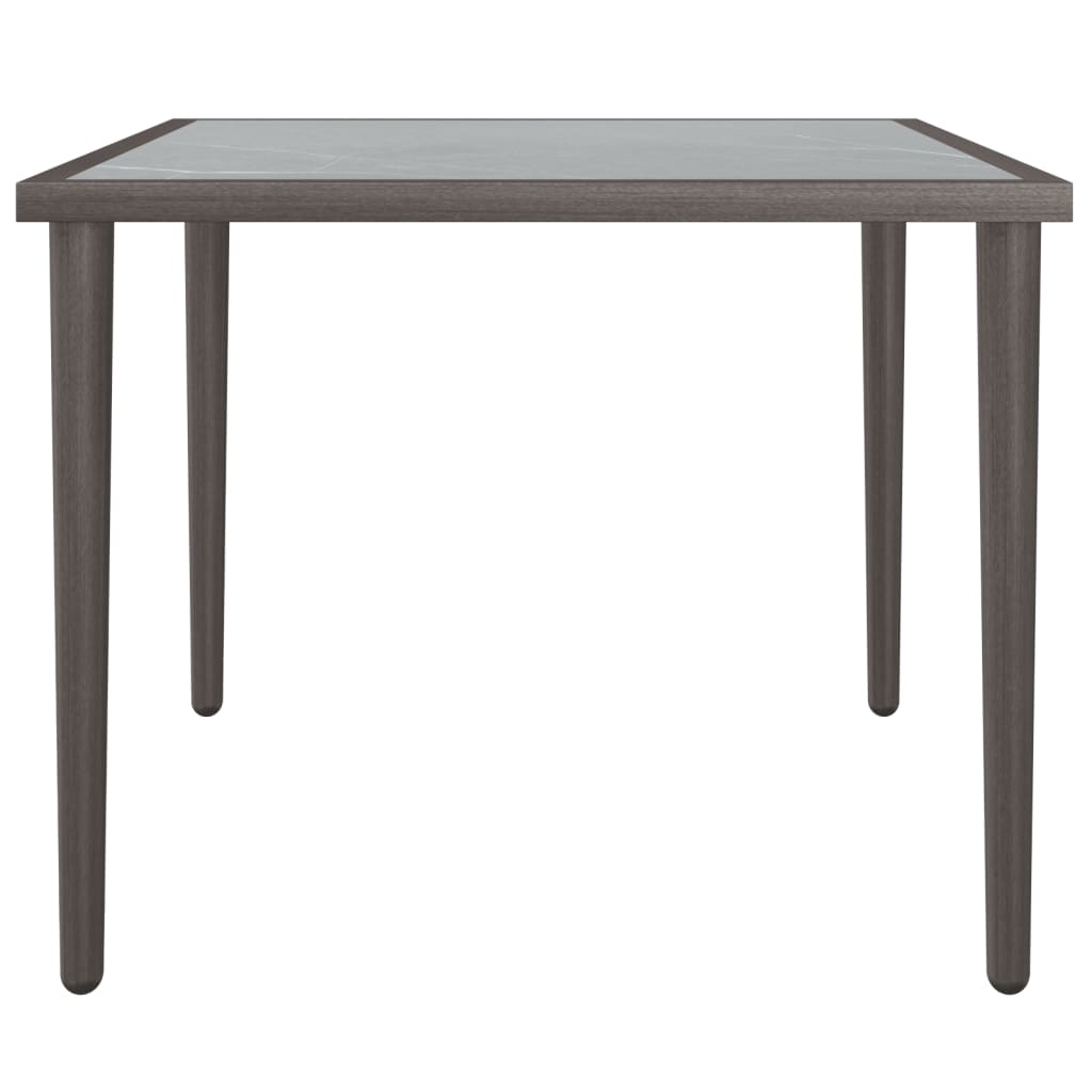Tuintafel 48X48X37 Cm Staal Grijs