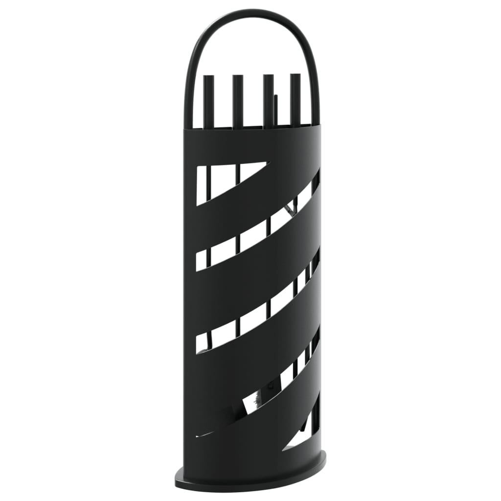 5-Delige Haardset 23X15X66 Cm Staal