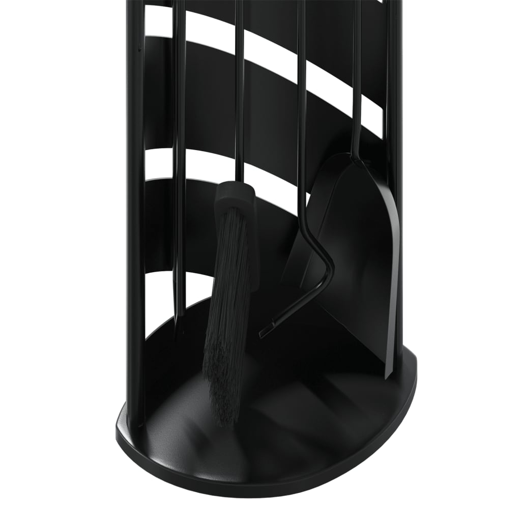 5-Delige Haardset 23X15X66 Cm Staal