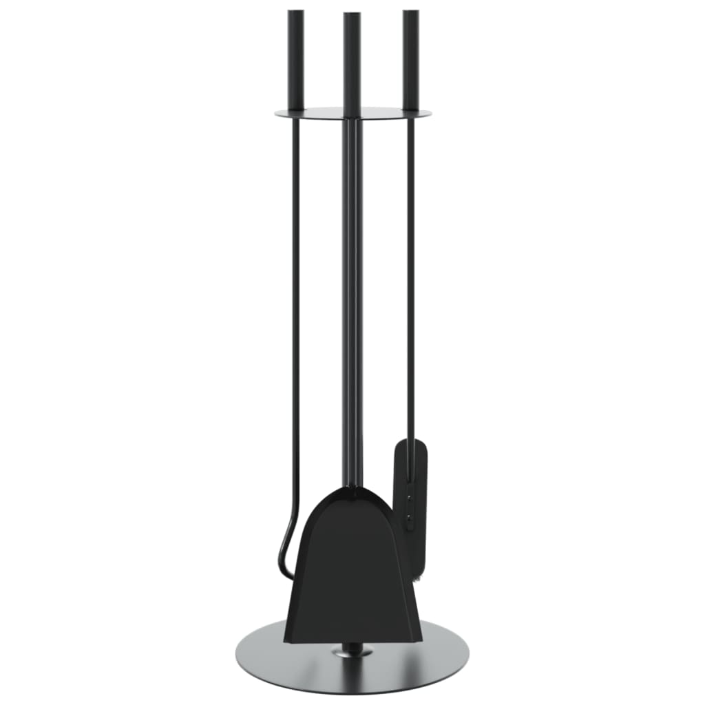 4-Delige Haardset 22X59 Cm Staal