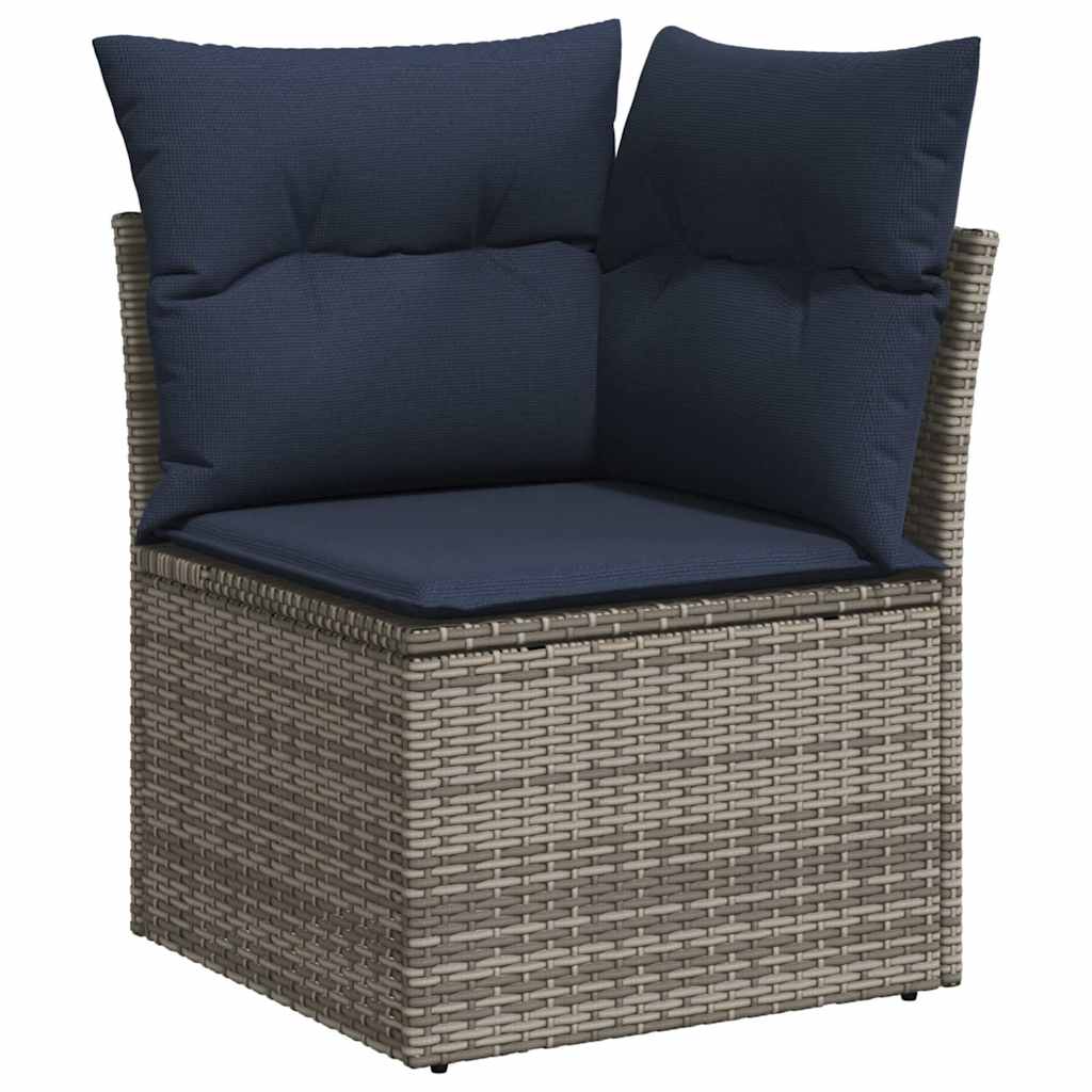 8-Delige Loungeset Met Kussens Poly Rattan