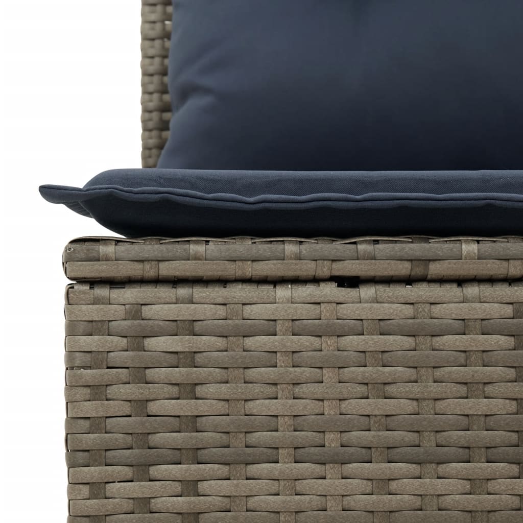 8-Delige Loungeset Met Kussens Poly Rattan