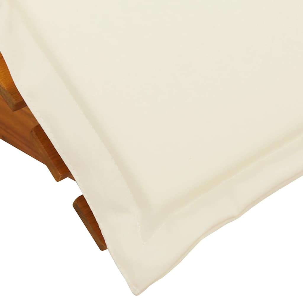 Ligbed Schommelend Met Kussen Massief Acaciahout Mangohout (Naturel)