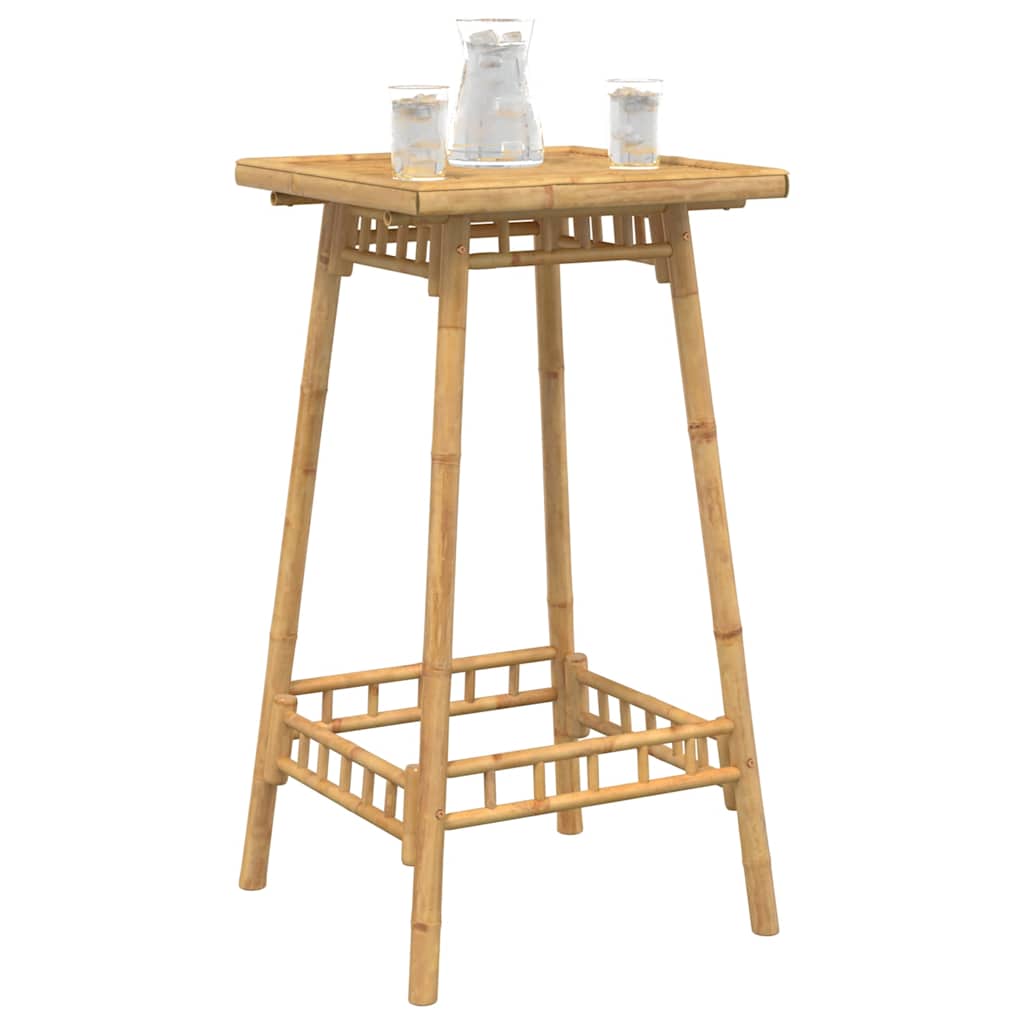 Bartafel Voor Buiten Vierkant 55X55X100 Cm Bamboe