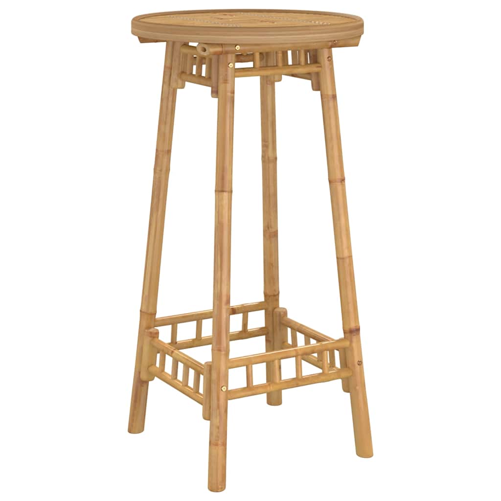 Bartafel Voor Buiten Rond Ø55X100 Cm Bamboe