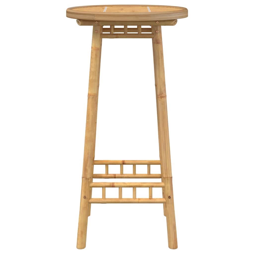 Bartafel Voor Buiten Rond Ø55X100 Cm Bamboe