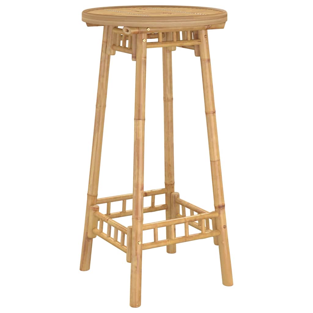 Bartafel Voor Buiten Rond Ø55X100 Cm Bamboe