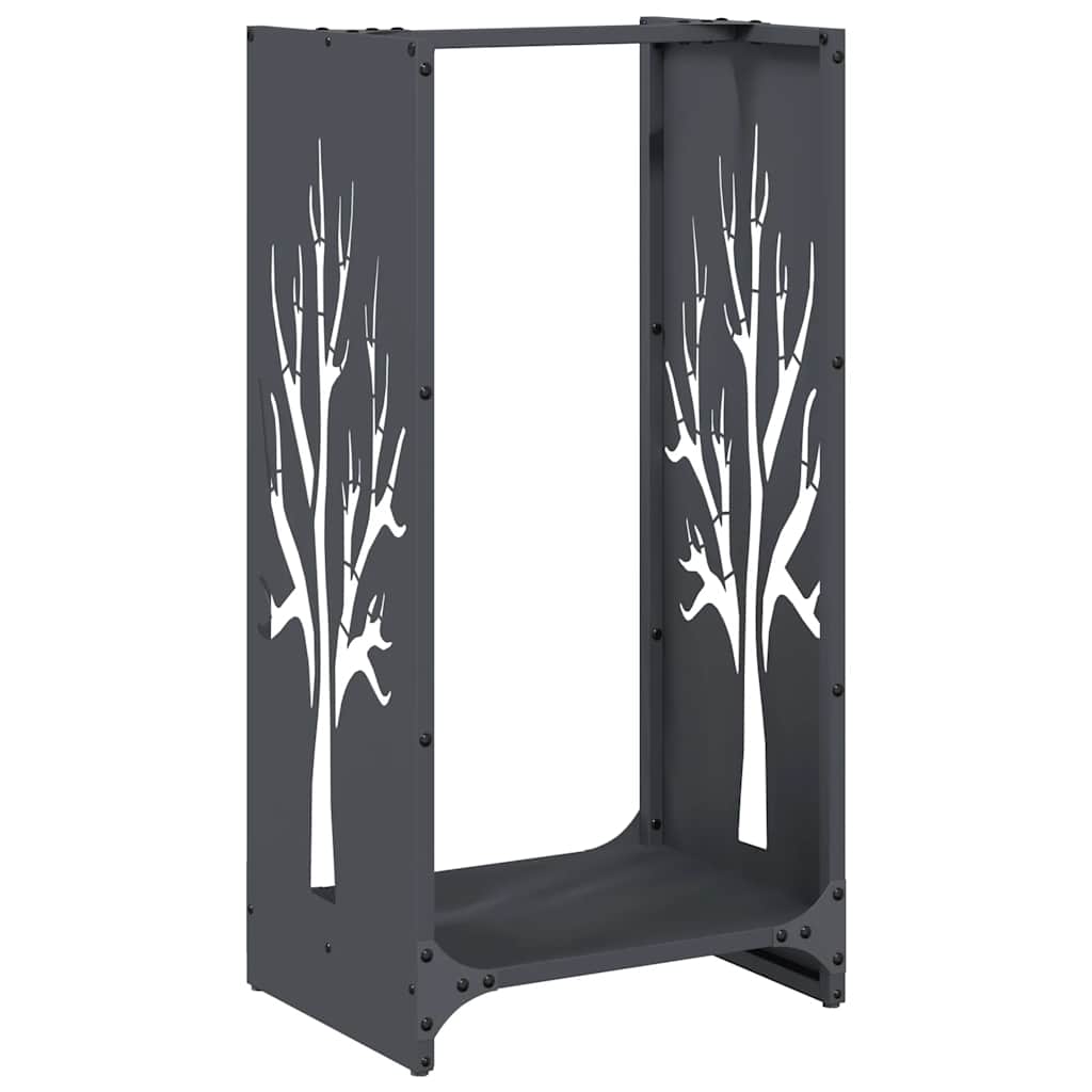 Brandhoutrek 40X30X80 Cm Koudgewalst Staal Antraciet
