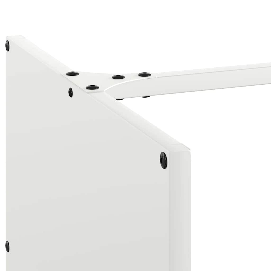 Brandhoutrek 40X40X40 Cm Koudgewalst Staal Wit