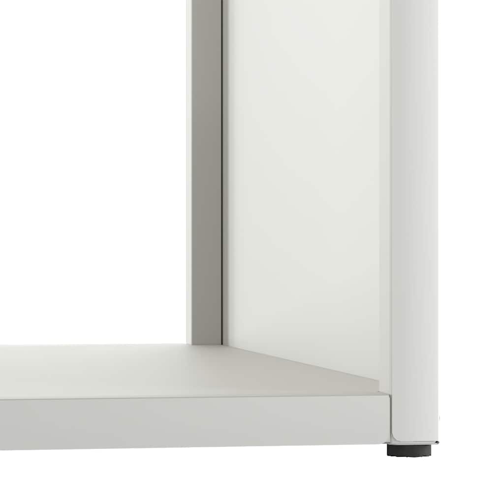 Brandhoutrek 40X40X40 Cm Koudgewalst Staal Wit