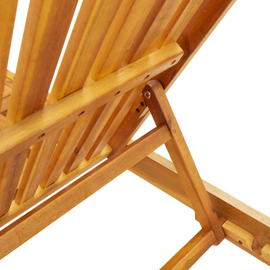 Ligbedden 2 St Met Tafel Massief Acaciahout