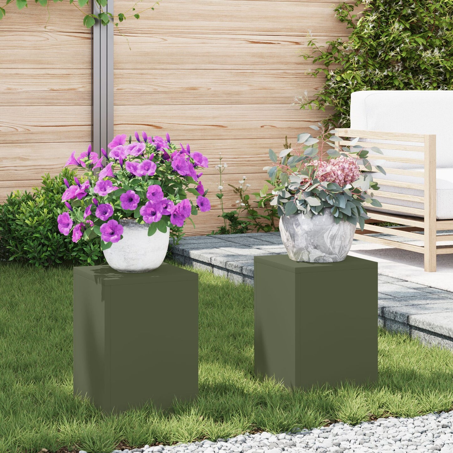 Buitenplantenstands Set Van 3