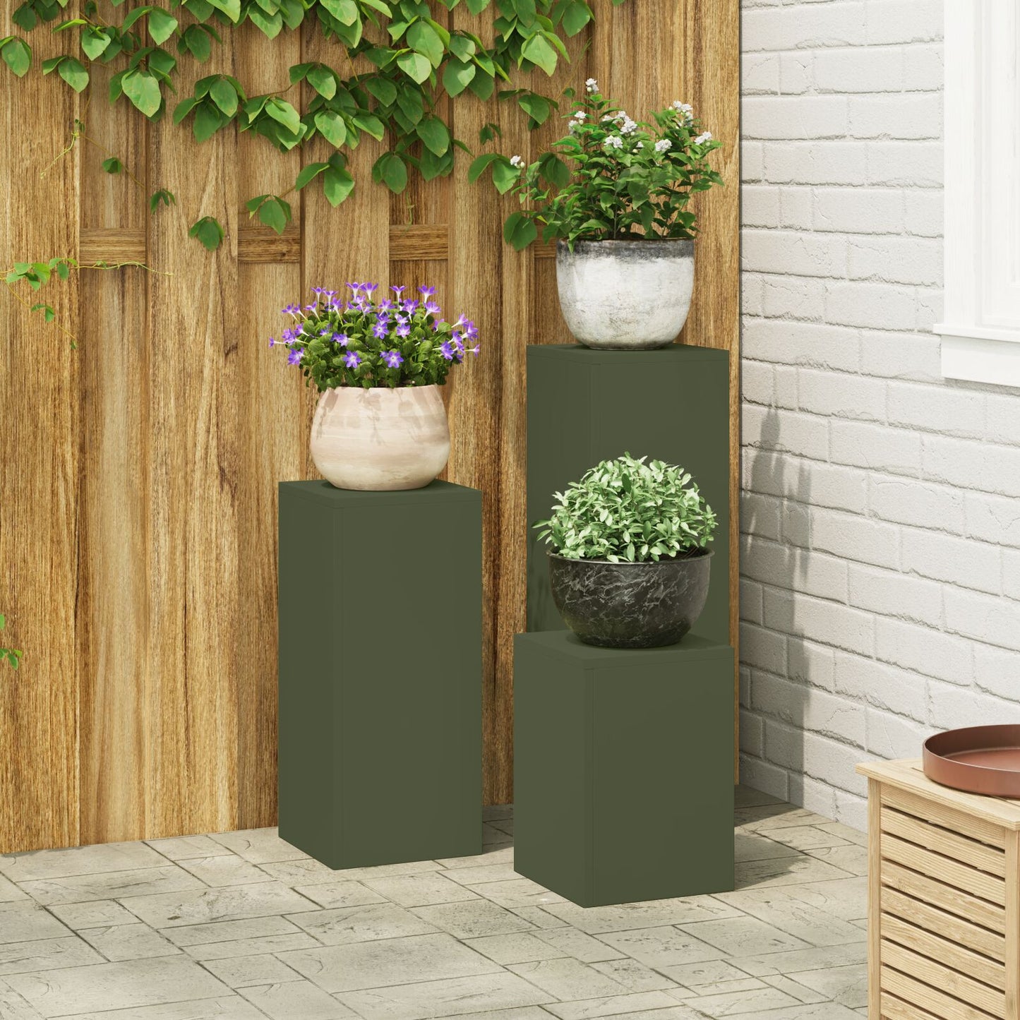 Buitenplantenstands Set Van 3