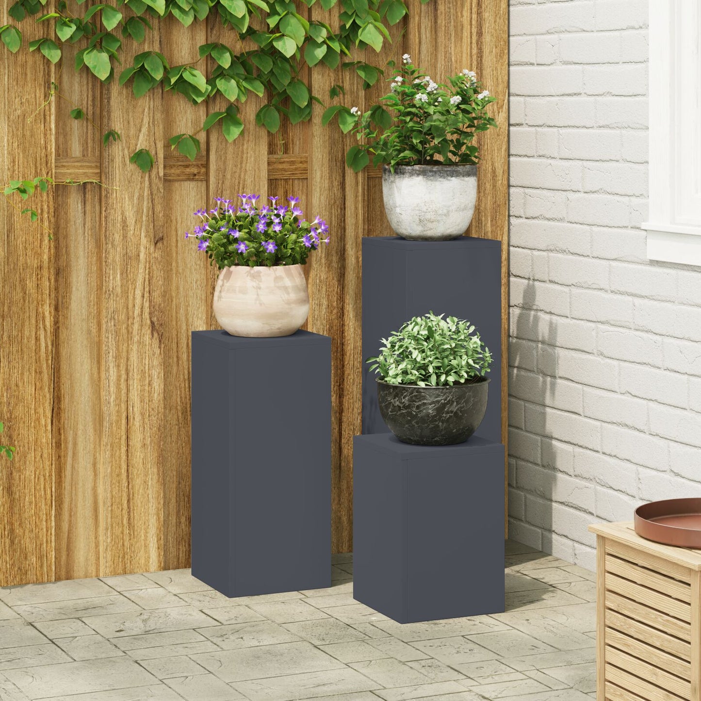 Buitenplantenstands Set Van 3