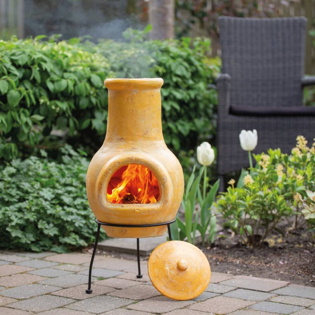 Redfire Haard Tampico 31X31X68 Cm Klei Geel