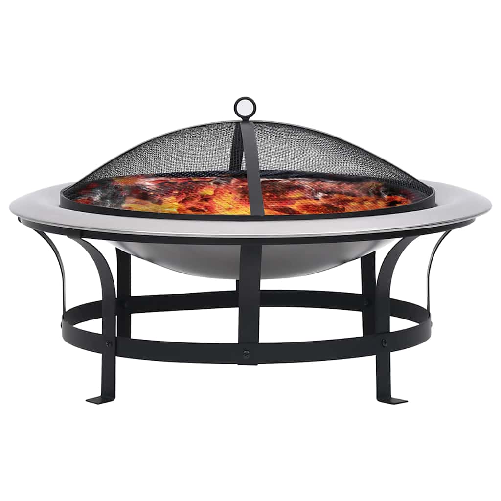 Tuinvuurplaats Met Grill 76 Cm Roestvrij Staal