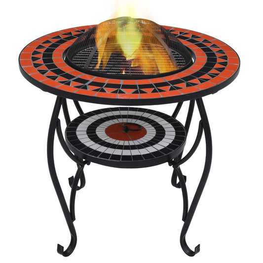 Vuurtafel Mozaïek 68 Cm Keramiek Kleurig En
