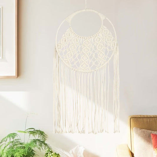 Wandhanger Macramé 40X80 Cm Katoen Bruin