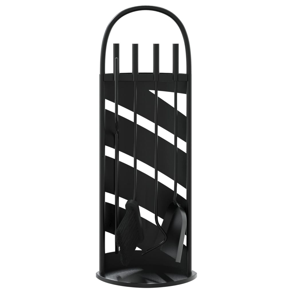5-Delige Haardset 23X15X66 Cm Staal
