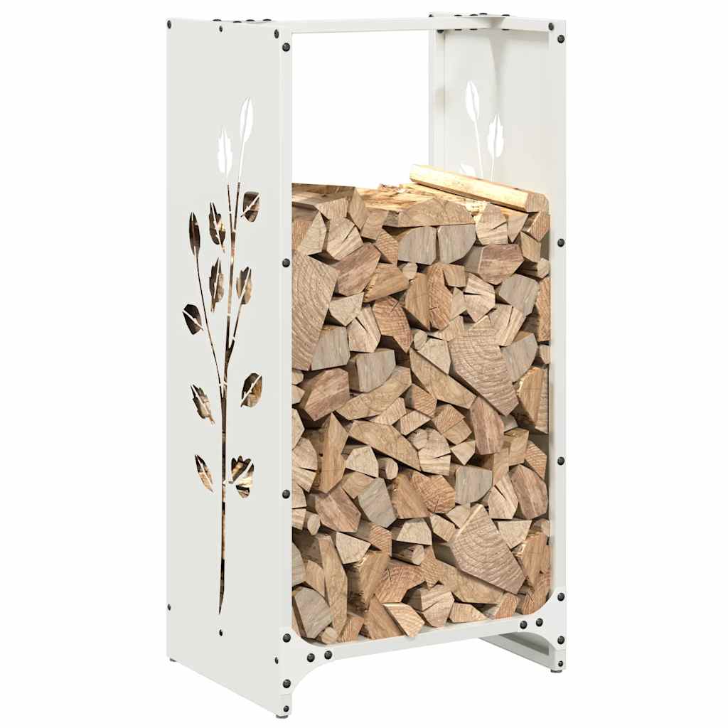 Brandhoutrek 40X30X80 Cm Koudgewalst Staal Wit
