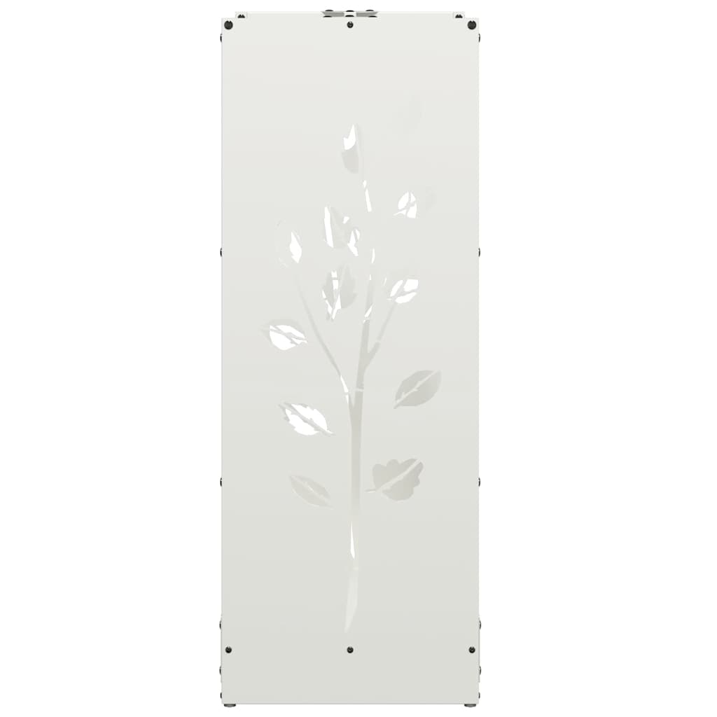 Brandhoutrek 40X30X80 Cm Koudgewalst Staal Wit