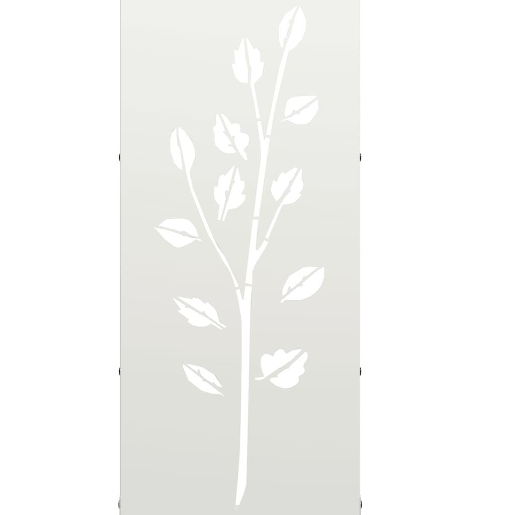 Brandhoutrek 40X30X80 Cm Koudgewalst Staal Wit