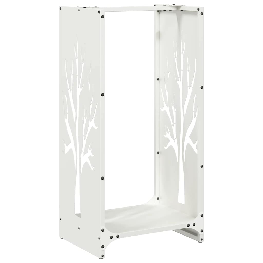 Brandhoutrek 40X30X80 Cm Koudgewalst Staal Wit