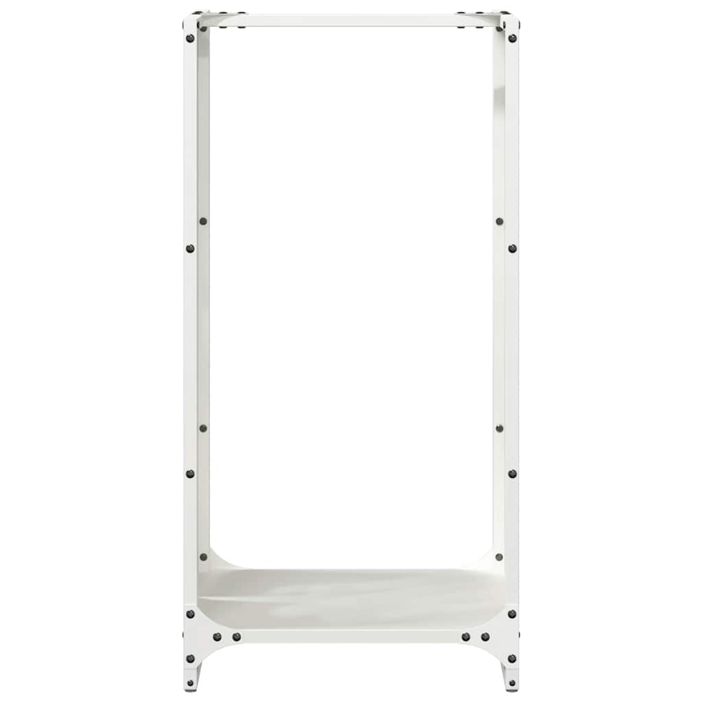 Brandhoutrek 40X30X80 Cm Koudgewalst Staal Wit