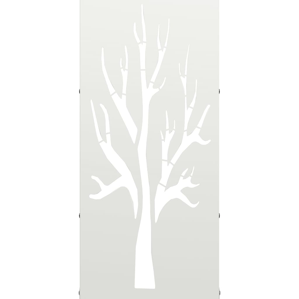 Brandhoutrek 40X30X80 Cm Koudgewalst Staal Wit