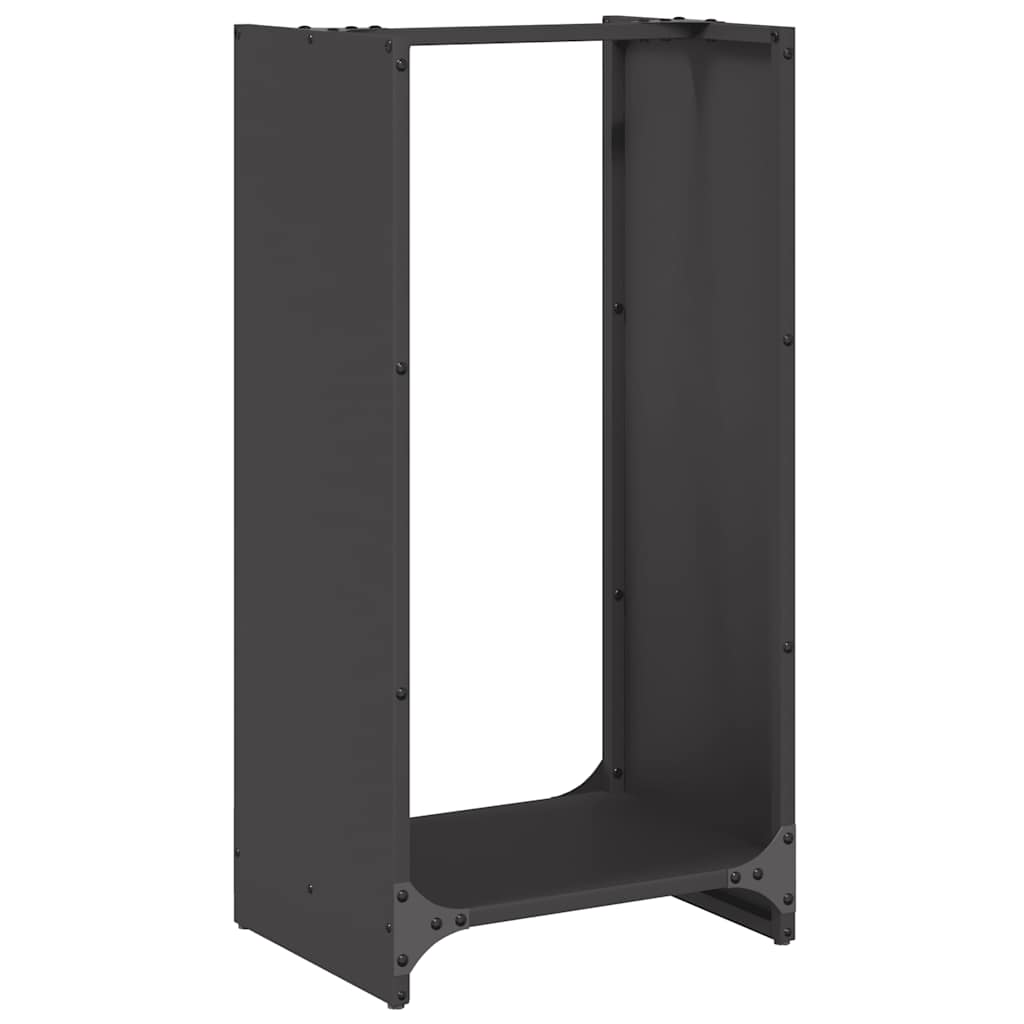 Brandhoutrek 40X30X80 Cm Koudgewalst Staal Zwart